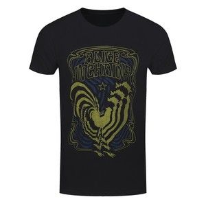 Alice In Chains Psychedelic Rooster Unisex Graphics Black T-Shirt